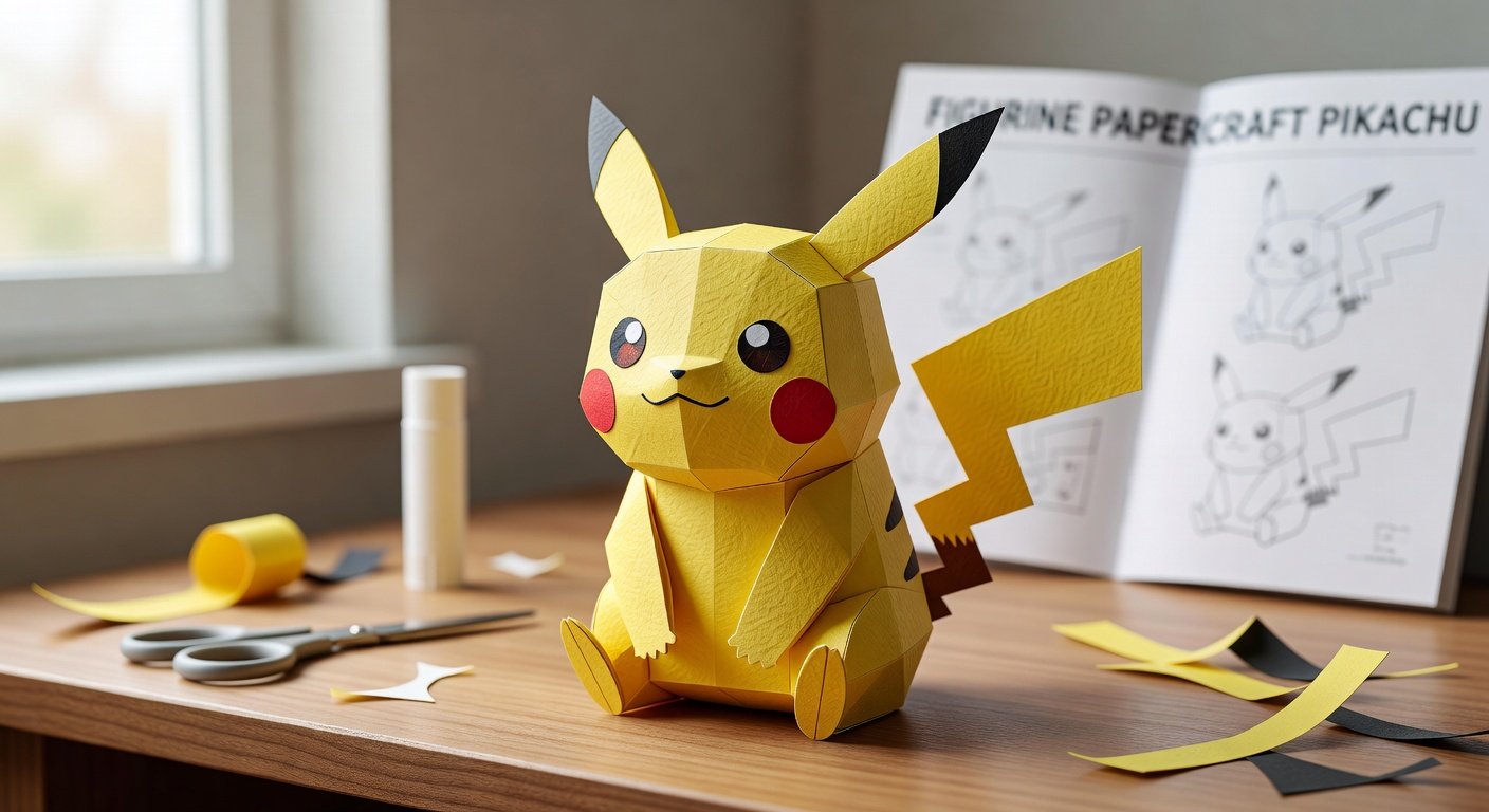 Figurine papercraft pikachu